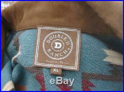 Western Double D Ranch Ranchwear Cotton Blanket Western Jacket NWOT XL $385