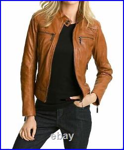 Western Look Women Casual Outfit Soft Coat Authentic NAPA Natural Leather Jacket
