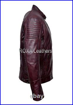 Western Men Basic Outfit Genuine Sheepskin 100% Leather Jacket Fashion Coat