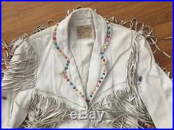 Western Rockabilly Nudie S Indian Fringe Beaded Hippie Insp Jacket Coat Orig