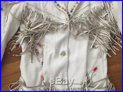 Western Rockabilly Nudie S Indian Fringe Beaded Hippie Insp Jacket Coat Orig