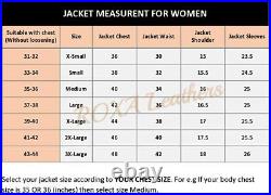 Western Women Collarless Genuine Lambskin 100% Leather Jacket Black Outwear Coat