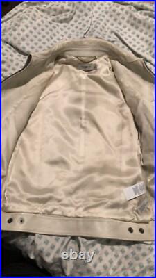 White coach leather western jacket basically new, authentic White coach leather western jacket basically new, authentic