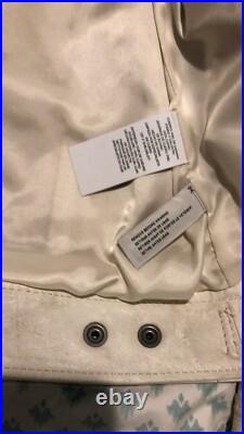 White coach leather western jacket basically new, authentic White coach leather western jacket basically new, authentic
