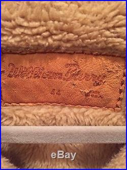 William Barry Vtg Heavy Lined Barn Coat WESTERN Suede Leather RANCHER JACKET 44R