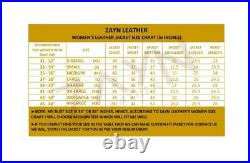 Women Classic Two Button Blazer 100% Genuine Leather Blue Lamb Skin Coat Jacket