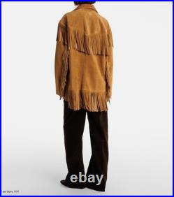 Women Fringe Suede Leather Western Jacket, Handmade Cowboy Rodeo Coat Brown Gift Women Fringe Suede Leather Western Jacket, Handmade Cowboy Rodeo Coat Brown Gift