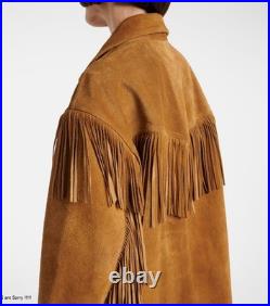 Women Fringe Suede Leather Western Jacket, Handmade Cowboy Rodeo Coat Brown Gift Women Fringe Suede Leather Western Jacket, Handmade Cowboy Rodeo Coat Brown Gift