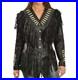 Women-Western-Wear-Cowgirl-Black-Lambskin-Leather-Fringe-Jacket-Bones-Studded-01-leza
