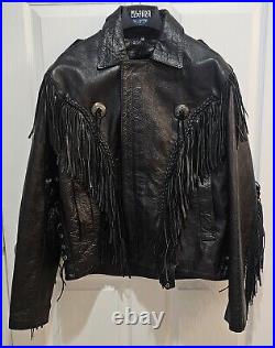 Women's Leather Jacket Cowgirl Fringes Y2K Beyhive