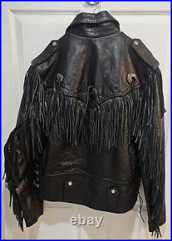 Women's Leather Jacket Cowgirl Fringes Y2K Beyhive