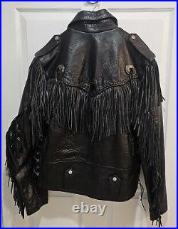 Women's Leather Jacket Cowgirl Fringes Y2K Beyhive