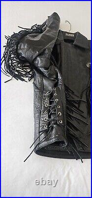 Women's Leather Jacket Cowgirl Fringes Y2K Beyhive