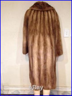 Women's Outerwear Winter Genuine real Mink Fur long Coat Jacket plus fits XL/ 1X
