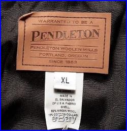 Women's PENDLETON South Western Native Indian Blanket Wool Coat sz XL jacket