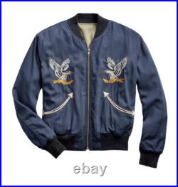 Women's Ralph Lauren RRL Reversible Embroidered Souvenir Bomber Jacket New $990