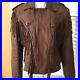 Women-s-brown-Leather-Conchos-fringe-Cropped-Moto-Coat-jacket-Large-Western-01-vpy