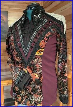 Women's western pleasure, rail, showmanship horse show shirt, jacket, coat