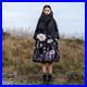 Womens-Cloak-Duck-Down-Jacket-Hood-Loose-Fit-Long-Over-Knee-Coat-Floral-Print-sz-01-eku
