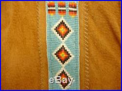 Womens L Frontier Collection jacket cavalry beaded fringe suede military western