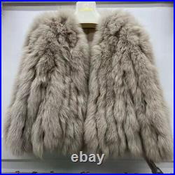 Womens Luxury Fox Fur Collar Short Slim Fit Coat Winter New Korean Real Fur Coat Womens Luxury Fox Fur Collar Short Slim Fit Coat Winter New Korean Real Fur Coat