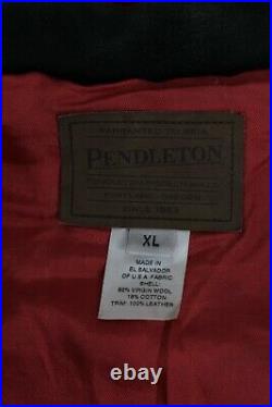 Womens Pendleton Suede Collar Coat Native American Aztec Wool Western Jacket