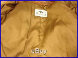 Womens S Damselle Brown Leather Jacket Coat Twisted Fringe Fox Fur Trim Western