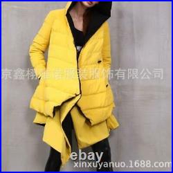 Womens Warm Snow Down Jacket Oversized Hooded Lightweight Parka Winter Coats L