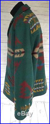 XL! PENDLETON High GRADE WESTERN Wear WOOL Blanket COAT NAVAJO INDIAN JACKET